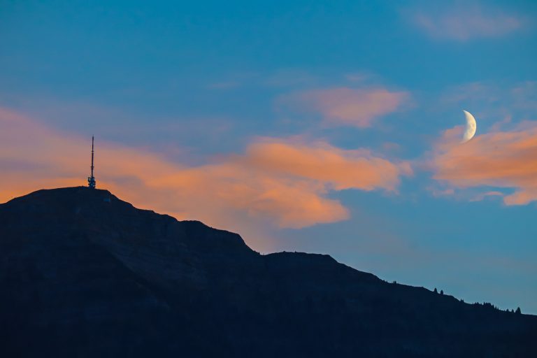 Rigi bei Sonnenuntergang