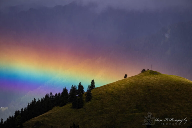 Regenbogen über dem Sarnersee