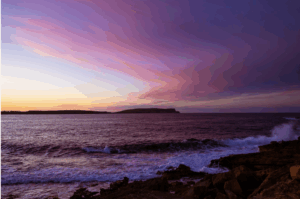 Lichtspiel in Rosa, Lila und Orange, Digitale Bilddatei als Download