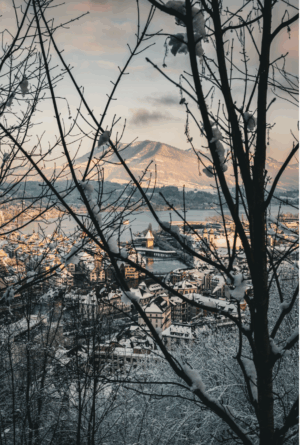 Winterblick auf Luzern, Digitale Bilddatei als Download